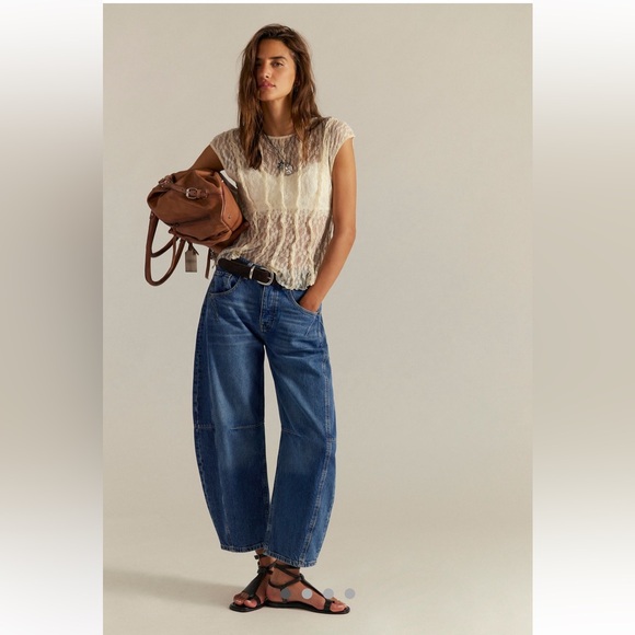 We The Free Denim - We The Free Crvy Venus High Rise Barrel Jeans